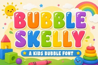 Bubble Skelly: a Creative Halloween Font Style