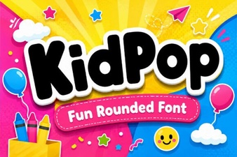 Kidpop Font: Fun, Playful Design Projects
