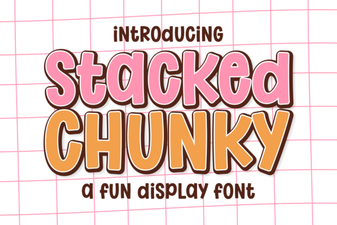 Design Projects with Chunky Stacked Typography