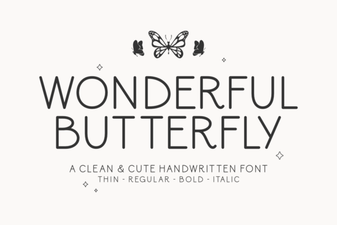 Wonderful Butterfly Font: Creative Design & Inspiration