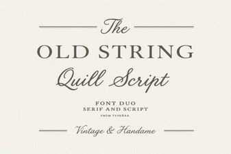 Old String Font Designs for Creative Projects